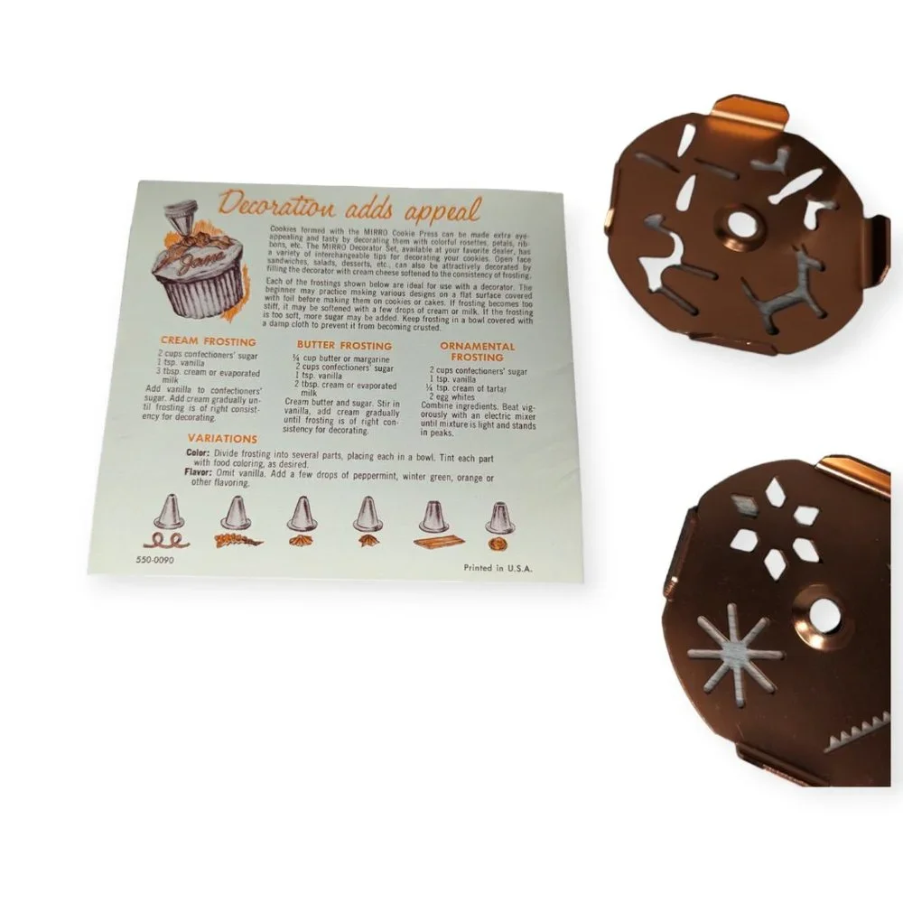 Vintage Aluminum Mirro Cookie Press